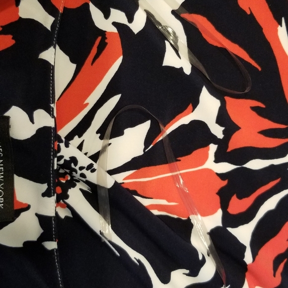 Navy & Orange Jones New York Dress EUC - Picture 15 of 15